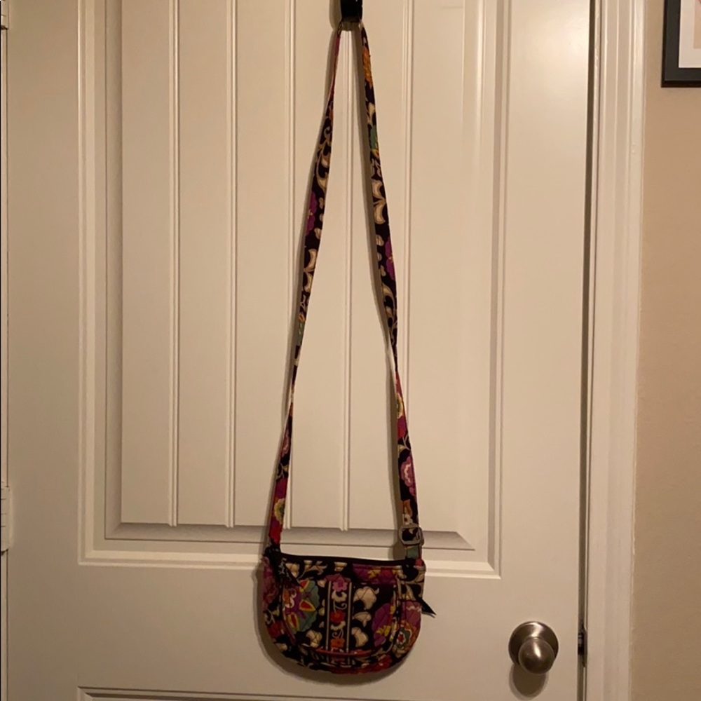 Vera Bradley, black crossbody purse.